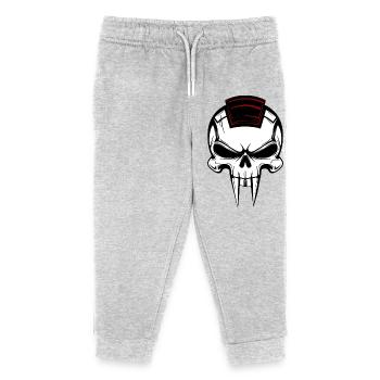 Crâne de vampire - Pantalon de jogging enfant bio Stanley/Stella - gris chiné - Devant