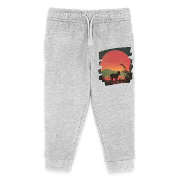Esel - Kinder Organic Jogginghose Mini Mover von Stanley/Stella - Grau meliert - Vorne