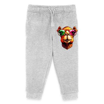 Kamel - Kinder Organic Jogginghose Mini Mover von Stanley/Stella - Grau meliert - Vorne