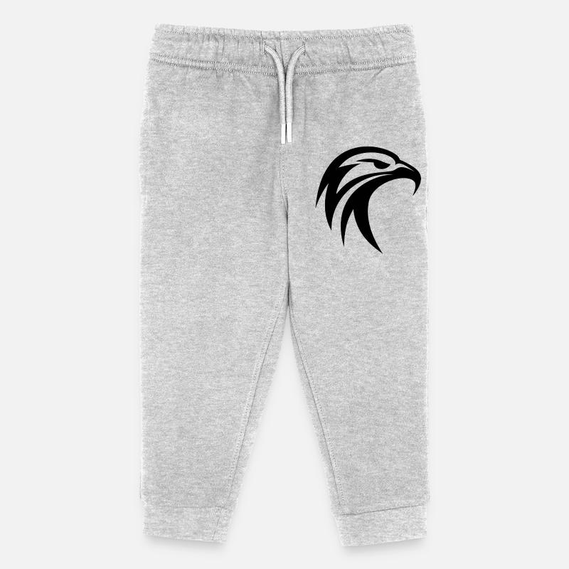 Aigle tribal - Pantalon de jogging enfant bio Stanley/Stella - gris chiné