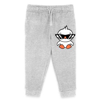 Vogel Sonnenbrille Cool schwarze Brille Coolness - Kinder Organic Jogginghose Mini Mover von Stanley/Stella - Grau meliert - Vorne
