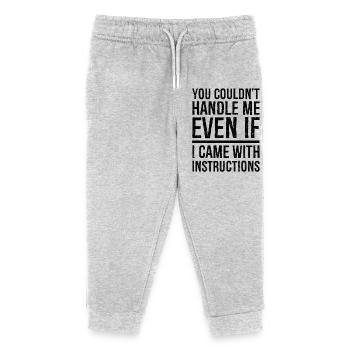 you couldn't even if I came with instructions - Kinder Organic Jogginghose Mini Mover von Stanley/Stella - Grau meliert - Vorne
