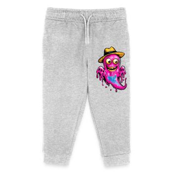 Petit fantôme - Pantalon de jogging enfant bio Stanley/Stella - gris chiné - Devant