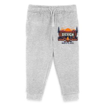 Roots and Soul - Kids Organic Sweatpants by Stanley/Stella - heather grey - Front