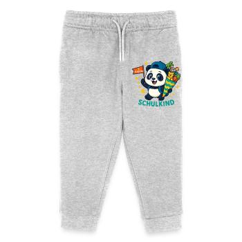 Schulkind 2026 Einschulung 2026 1. Klasse 26 - Kinder Organic Jogginghose Mini Mover von Stanley/Stella - Grau meliert - Vorne