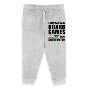 No one ever - Kids Organic Sweatpants by Stanley/Stella - heather grey - Front