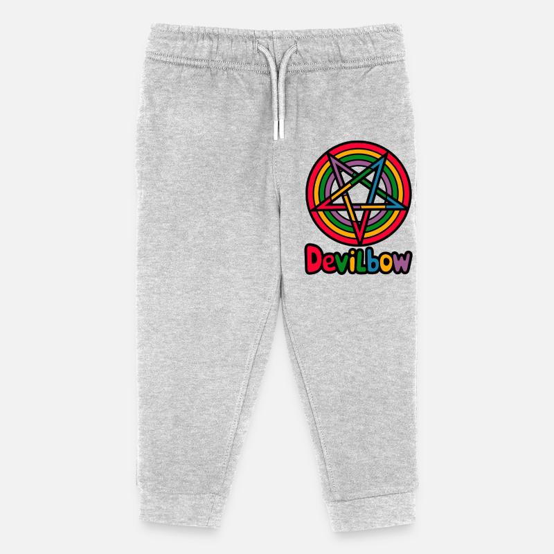 Arc du diable - Pantalon de jogging enfant bio Stanley/Stella - gris chiné