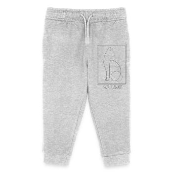 Âme sœur - Pantalon de jogging enfant bio Stanley/Stella - gris chiné - Devant