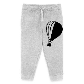 Silhouette classique de montgolfière - Pantalon de jogging enfant bio Stanley/Stella - gris chiné - Devant