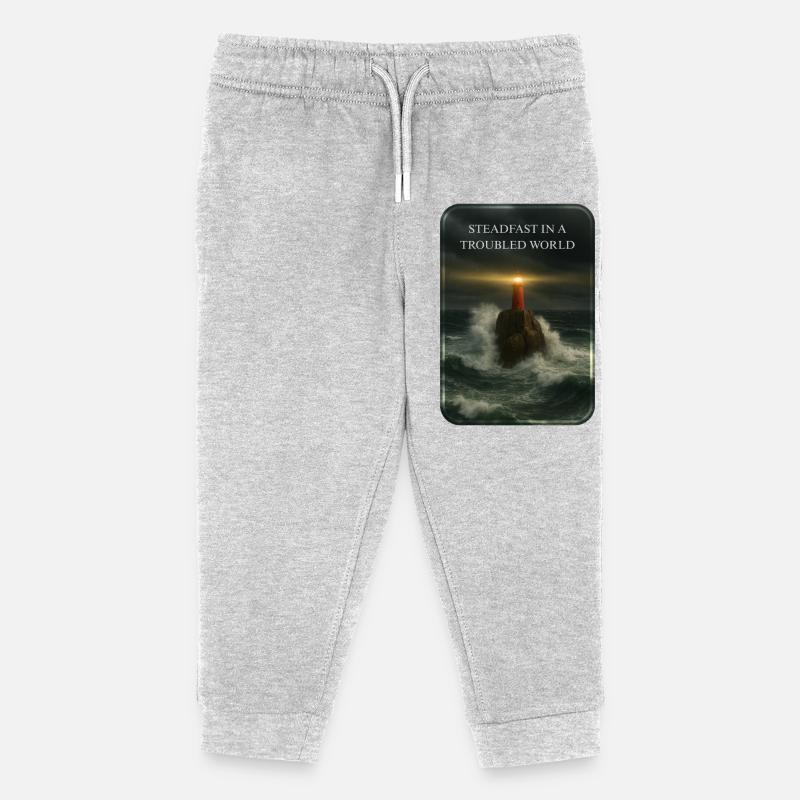 INÉBRANLABLES DANS UN MONDE TROUBLÉ - Pantalon de jogging enfant bio Stanley/Stella - gris chiné