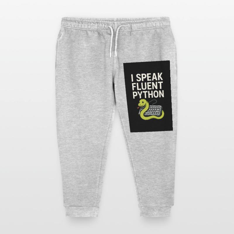 Python Coding Snake Kids Organic Sweatpants by Stanley/Stella