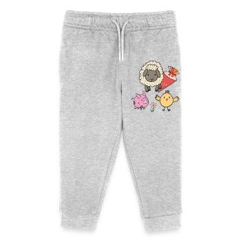 Back to school with sugar cone - Kids Organic Sweatpants by Stanley/Stella - heather grey - Front