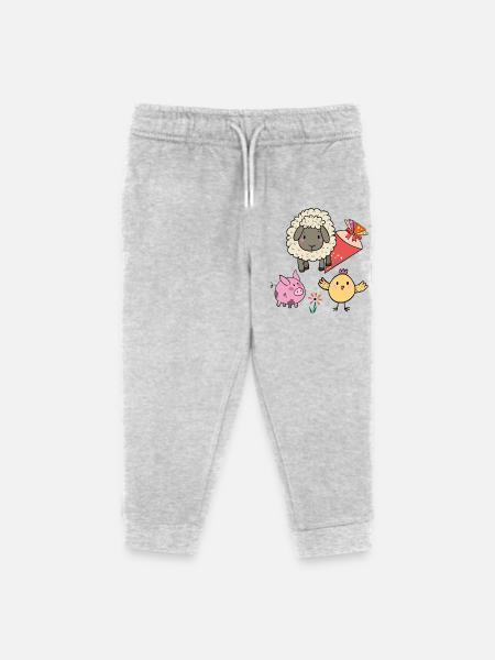 Schulanfang mit Zuckertüte - Kinder Organic Jogginghose Mini Mover von Stanley/Stella - Grau meliert