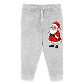 Santa Claus - Kids Organic Sweatpants by Stanley/Stella - heather grey - Front