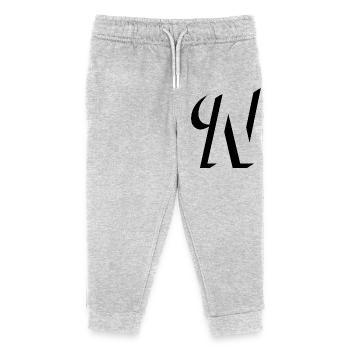 Letter N, Name, der Buchstabe N - Kinder Organic Jogginghose Mini Mover von Stanley/Stella - Grau meliert - Vorne