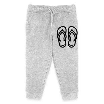 Tongues - Kids Organic Sweatpants by Stanley/Stella - heather grey - Front