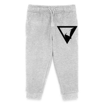 TRIANGLE PATCH - Kids Organic Sweatpants by Stanley/Stella - heather grey - Front