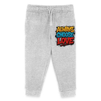 Aimez toujours - Pantalon de jogging enfant bio Stanley/Stella - gris chiné - Devant