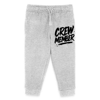 crew member - Kids Organic Sweatpants by Stanley/Stella - heather grey - Front
