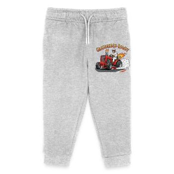 Grasnarben-Rowdy - Kinder Organic Jogginghose Mini Mover von Stanley/Stella - Grau meliert - Vorne