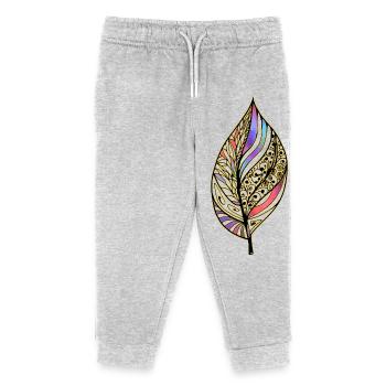 leaf - Kids Organic Sweatpants by Stanley/Stella - heather grey - Front