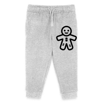 Poupée Vaudou - Pantalon de jogging enfant bio Stanley/Stella - gris chiné - Devant