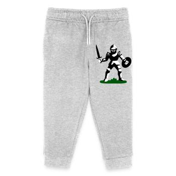Knight Toy - Kids Organic Sweatpants by Stanley/Stella - heather grey - Front