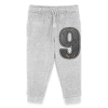 Rusty nine in metal look - Kids Organic Sweatpants by Stanley/Stella - heather grey - Front
