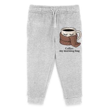 Mug chaud propre écharpe - Pantalon de jogging enfant bio Stanley/Stella - gris chiné - Devant