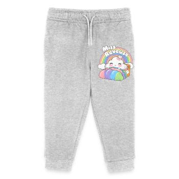 Miss Rêveuse Enfance Poétique et Imagination - Pantalon de jogging enfant bio Stanley/Stella - gris chiné - Devant