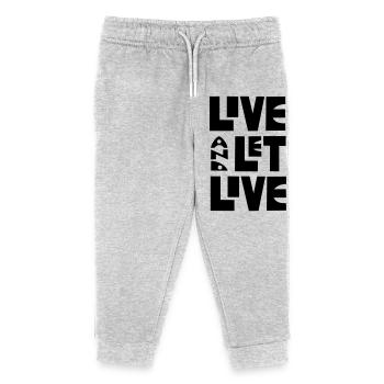 Leben und leben lassen von Cean - Kinder Organic Jogginghose Mini Mover von Stanley/Stella - Grau meliert - Vorne