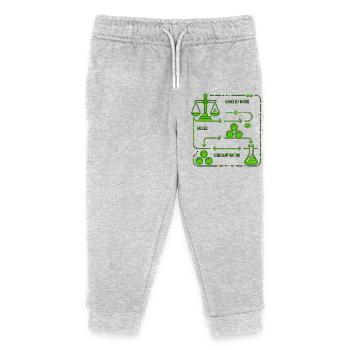 Diagramm der Gesetze der Massenchemie - Kinder Organic Jogginghose Mini Mover von Stanley/Stella - Grau meliert - Vorne