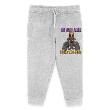 Ich habe alles unter controller - zocken - Kinder Organic Jogginghose Mini Mover von Stanley/Stella - Grau meliert - Vorne