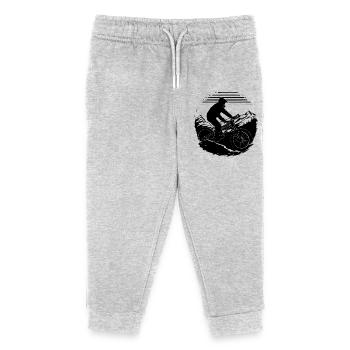 Vtt - Pantalon de jogging enfant bio Stanley/Stella - gris chiné - Devant