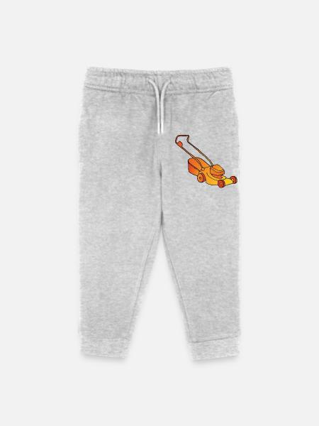 Rasenmäher - Kinder Organic Jogginghose Mini Mover von Stanley/Stella - Grau meliert