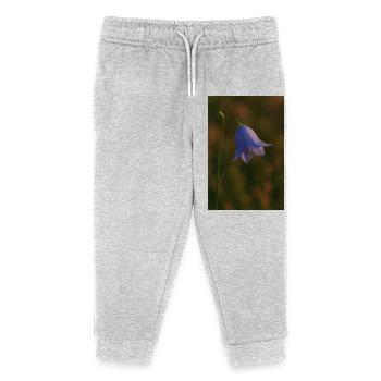 Nature - Flowers - Bluebell - Kids Organic Sweatpants by Stanley/Stella - heather grey - Front
