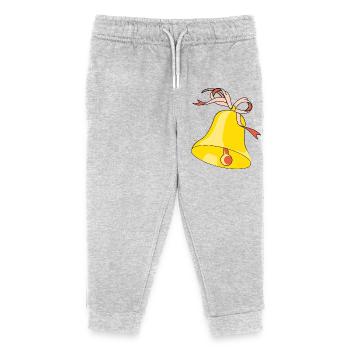 Bell with loop - Kids Organic Sweatpants by Stanley/Stella - heather grey - Front