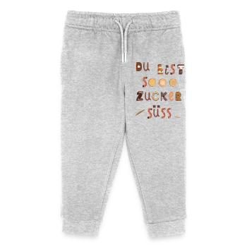 Tu es très mignon - Pantalon de jogging enfant bio Stanley/Stella - gris chiné - Devant