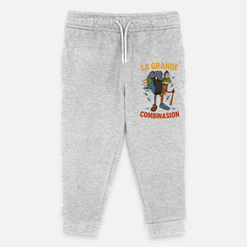 Combinasion La Grande Combination Italian Brainrot - Stanley/Stella børne sweatpants økologisk - grå meleret