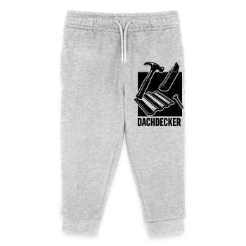 Roofing Tools - Kids Organic Sweatpants by Stanley/Stella - heather grey - Front