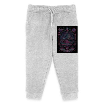 Dreieck - Kinder Organic Jogginghose Mini Mover von Stanley/Stella - Grau meliert - Vorne
