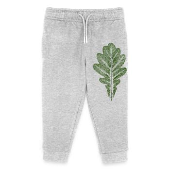 Feuille de chêne - Feuille de chêne / Nature & Forest Design - Pantalon de jogging enfant bio Stanley/Stella - gris chiné - Devant