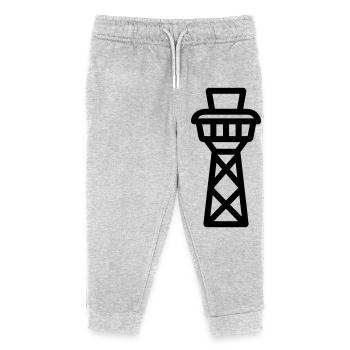 Control Tower - Kids Organic Sweatpants by Stanley/Stella - heather grey - Front