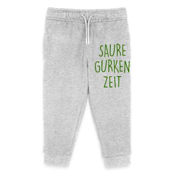 L’heure du concombre aigre - Pantalon de jogging enfant bio Stanley/Stella - gris chiné - Devant