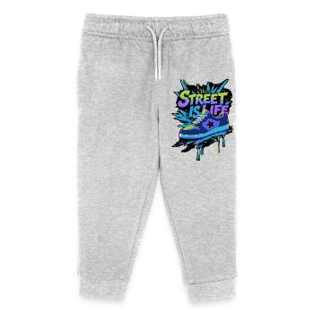 Streetwear Sneakers - Kids Organic Sweatpants by Stanley/Stella - heather grey - Front