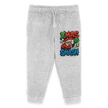 Noël Smash Santa Padel - Pantalon de jogging enfant bio Stanley/Stella - gris chiné - Devant