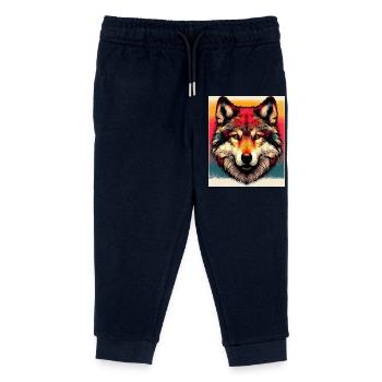 Loup - Pantalon de jogging enfant bio Stanley/Stella - marine - Devant