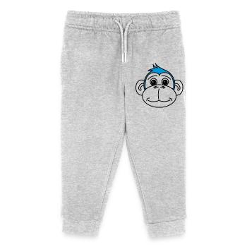 Singe - Pantalon de jogging enfant bio Stanley/Stella - gris chiné - Devant
