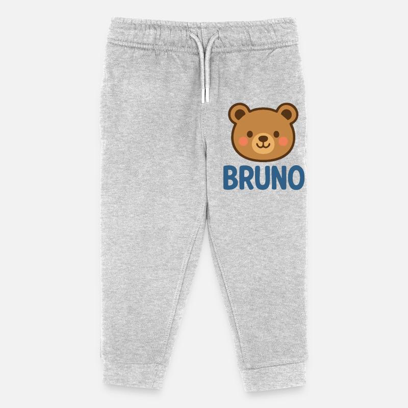 Bruno - Kinder Organic Jogginghose Mini Mover von Stanley/Stella - Grau meliert
