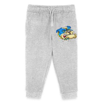 Grognement du Bouledogue Bleu - Pantalon de jogging enfant bio Stanley/Stella - gris chiné - Devant